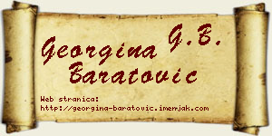 Georgina Baratović vizit kartica